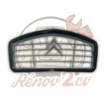 Calandre plastique grise a bord noir 2cv — réf. 000030