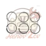 Jeu de segments moteur visa lna 652cc 1.75/2/4 diametre 77 mm — réf. 001410