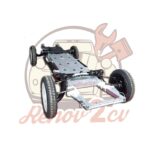 Kit Chassis sur roues Galvanisé après 1970 pour 2cv Méhari Dyane — réf. 003815
