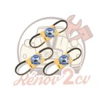 Lot de 3 courroies 2cv mehari dyane acadiane 9,5×763 — réf. 001192