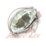 Optique de phare mehari dyane et acadiane ancien modele gauche code européen — réf. 001196