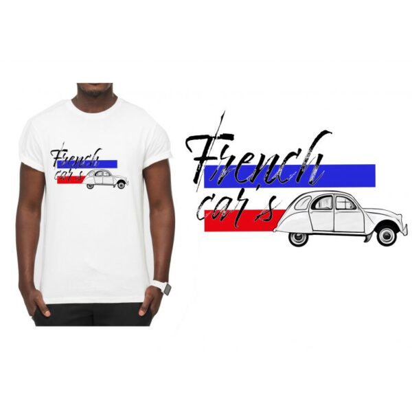 T-Shirt BLANC " Vintage psychédélique "