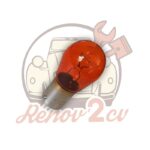 Ampoule 12 volts 21w orange bau15s — réf. 000540