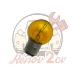 Ampoule de phare JAUNE 6 volts 45/40w baïonnette — réf. 003263