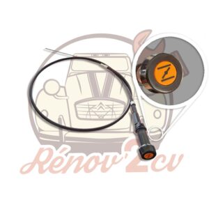 Cable starter 2CV nouveau modele avec témoin lumineux