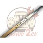 Enjoliveur charniere de malle arriere 2cv avec marquage Citroën matière Aluminium brillant — réf. 000708