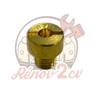 Gicleur d'essence 87.5 grand modèle pour carburateur 2cv Méhari Dyane Acadiane