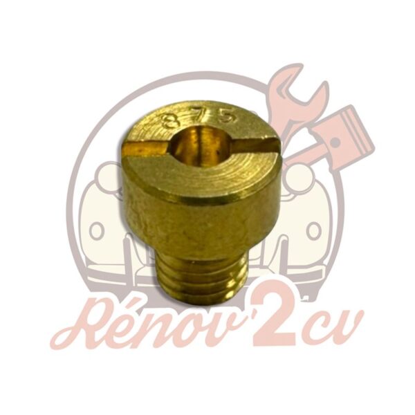 Gicleur d'essence 87.5 grand modèle pour carburateur 2cv Méhari Dyane Acadiane