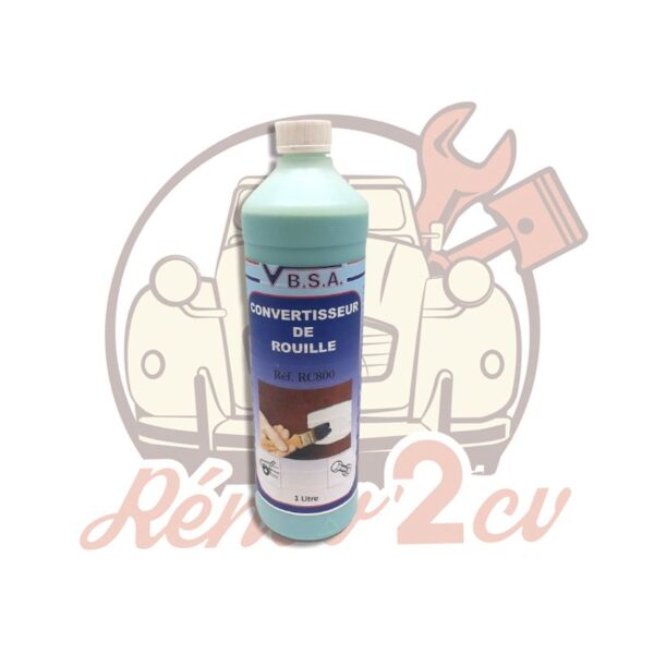 Pot 1 litre convertisseur de rouille pour carrosserie de 2cv Dyane Acadiane
