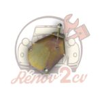 Plaque support amortisseur avant droite 2cv mehari dyane — réf. 001424