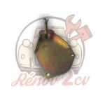 Plaque support amortisseur avant gauche 2cv mehari dyane — réf. 001423