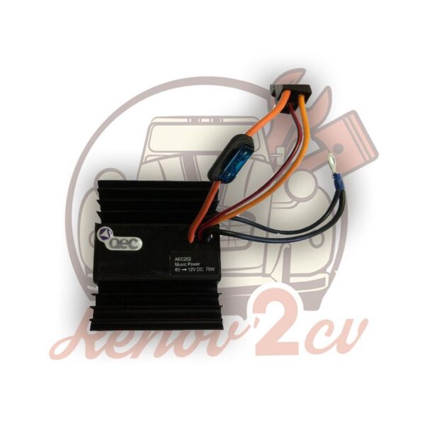 Amplificateur 6v a 12v pour autoradio 2cv et ami6