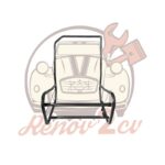 Armatures de siège avant droit asymétrique 2cv Dyane Acadiane. — réf. 003720