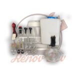 Bocal de lave glace + pompe électrique 12 volts pour 2cv Méhari Dyane Acadiane — réf. 002039