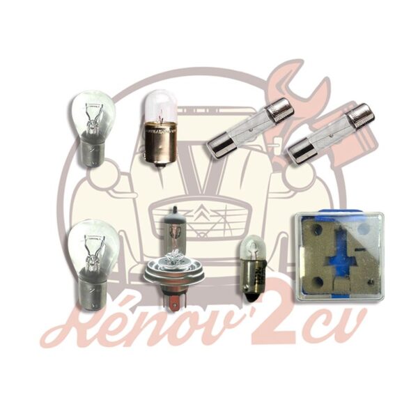 Boite d'ampoule phare blanche H4 embase CE P45T 12V