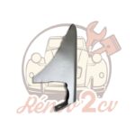 Butoir pare chocs avant 2cv nouveau modele GRIS CHARLESTON peint en France — réf. 002428
