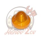Cabochon de clignotant orange 2cv mehari — réf. 000216