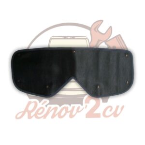 Cache calandre 2cv souple noir pour calandre Alu 3 barres
