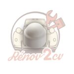 Cache écrou de roue blanc 2cv Méhari Dyane — réf. 000602