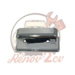 Cache serrure en plastique chromé pour gache fixe de 2cv — réf. 002662