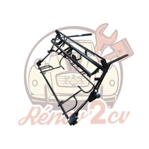 Chassis tubulaire avant mehari noir epoxy — réf. 001717