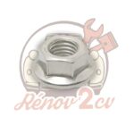 Ecrou a embase m12 aile avant zingue blanc — réf. 000433