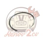Enjoliveur / cerclage de phare 2cv étroit nouveau modèle la pièce — réf. 001251