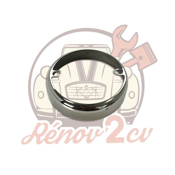 Enjoliveur chromé de cabochon de feu 2cv méhari