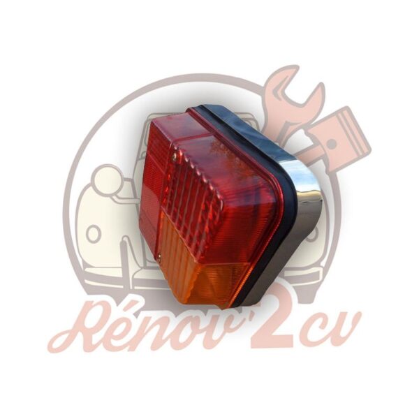 Enjoliveur chrome de feu arriere droit 2cv