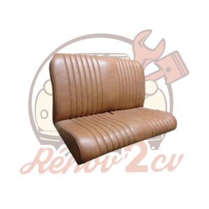 Garniture banquette arriere skai marron aere ac rabat 2CV