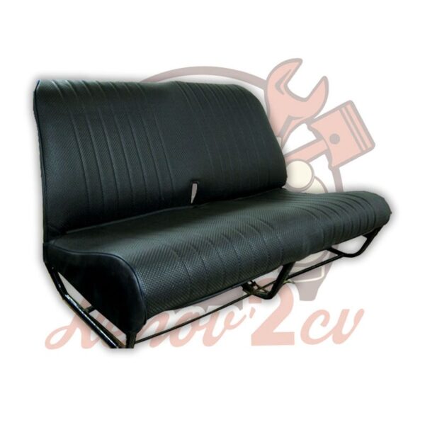 Garniture banquette arriere skai noir aere ac rabat 2CV