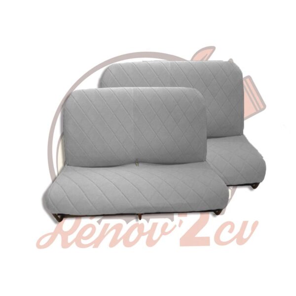 Housse protection grise 2 banquettes avant et arrière