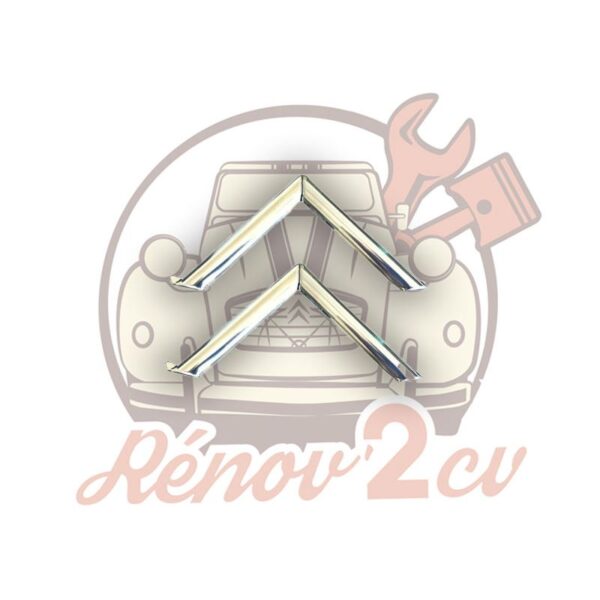 Jeu de chevrons aluminium 2cv ancien modele
