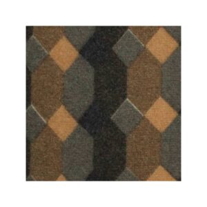 Jeu de garniture sièges et banquette 2cv damier marron symétrique — réf. 003728
