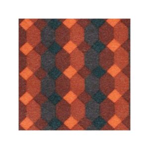 Jeu de garnitures pour 2 banquettes av/ar 2cv damier rouge — réf. 003727