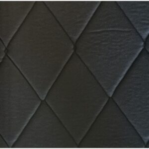 Jeu de garnitures pour 2 banquettes AV et AR 2cv noir à losange SANS RABAT — réf. 002639