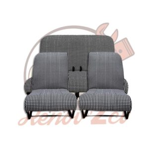 Jeu garnitures sieges banquette 2cv pied de poule Asymetrique