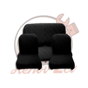 Housse protection noire 2 sièges Asymetriques et banquette arrière