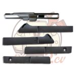 Jeu complet tableau de bord + bandeaux de porte noir 2cv4 2cv6 — réf. 003465
