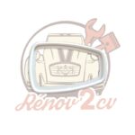 Joint caoutchouc gris pour rétroviseur extérieur trapézoïdal 2cv dyane ak acadiane — réf. 003852
