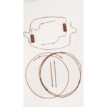 Kit de tuyau de frein complet M8 en cuivre modèle à tambour 2cv Méhari Dyane — réf. 000732