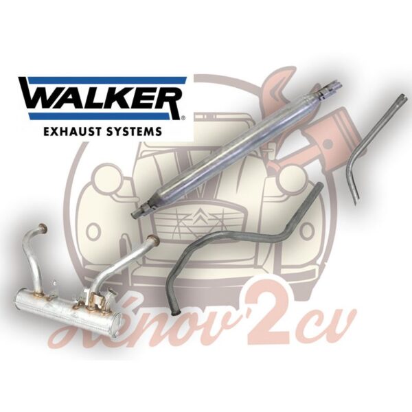 Kit echappement mehari et AK400 2cv camionnette 602cc WALKER