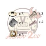 Kit fixation visserie 1 aile arrière 2cv Après 1966 — réf. 003532