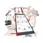 Kit mousse fixation caisse chassis 2cv + visserie à partir de 1970 — réf. 001158