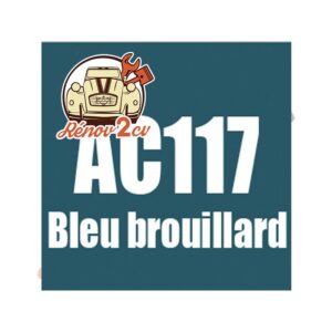kit peinture 2cv ac bleu brouillard ac117 1.3 kilos