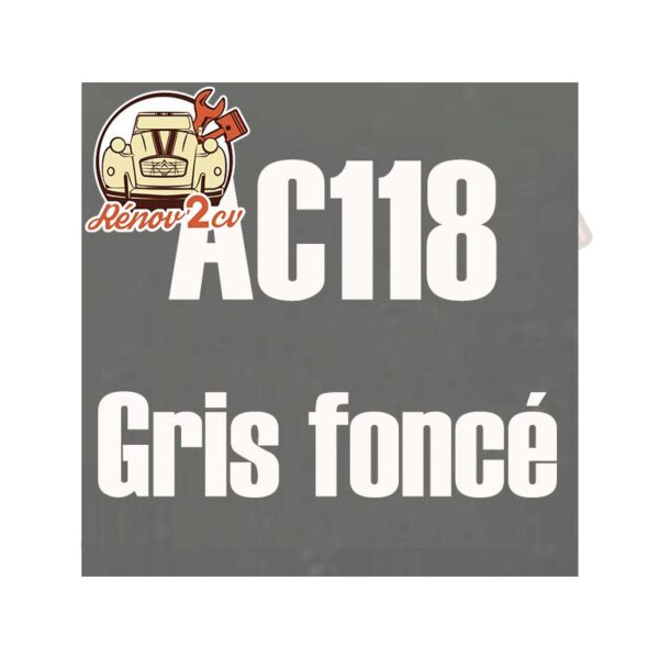 kit peinture 2cv AC 118 gris fonce 1.3 kilos