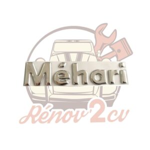 Lettrage chrome autocollant " Méhari "