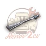 Levier de clignotant 2cv mehari chrome — réf. 001088