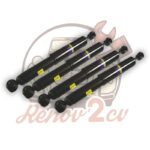 Lot de 4 amortisseurs diamètre 12mm MONROE 2cv mehari dyane — réf. 000491