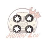 Lot de 4 clips fixation chevrons 2cv CITROEN sur capot — réf. 001961